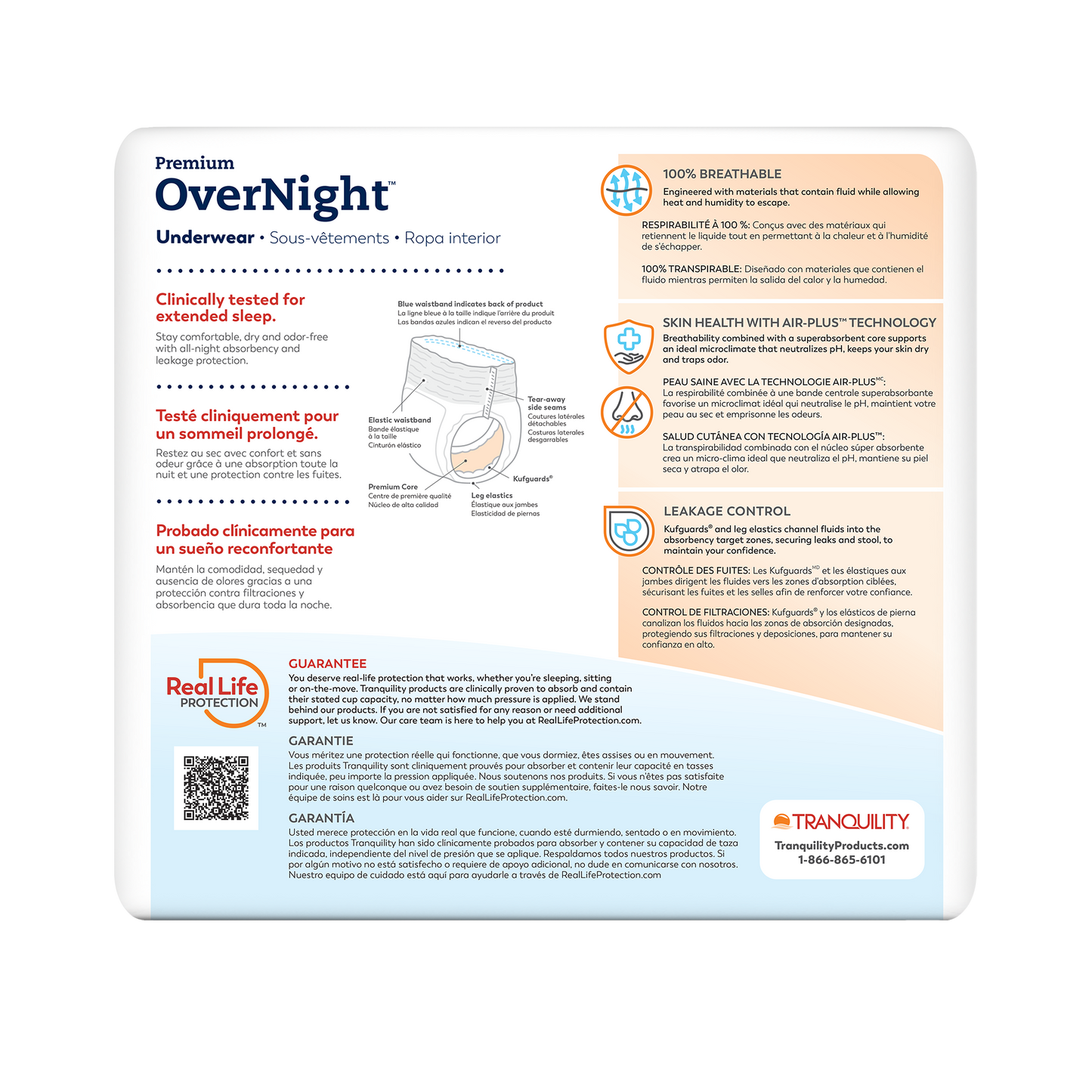 Tranquility® Premium OverNight™ Underwear