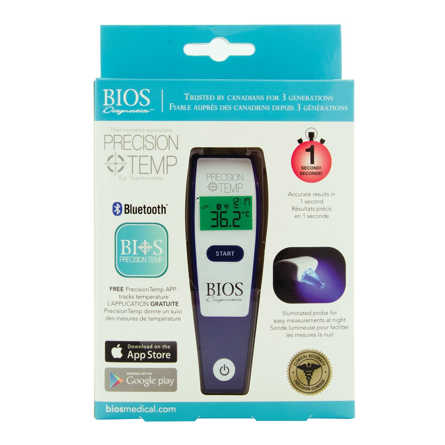 Ear Thermometer with Bluetooth