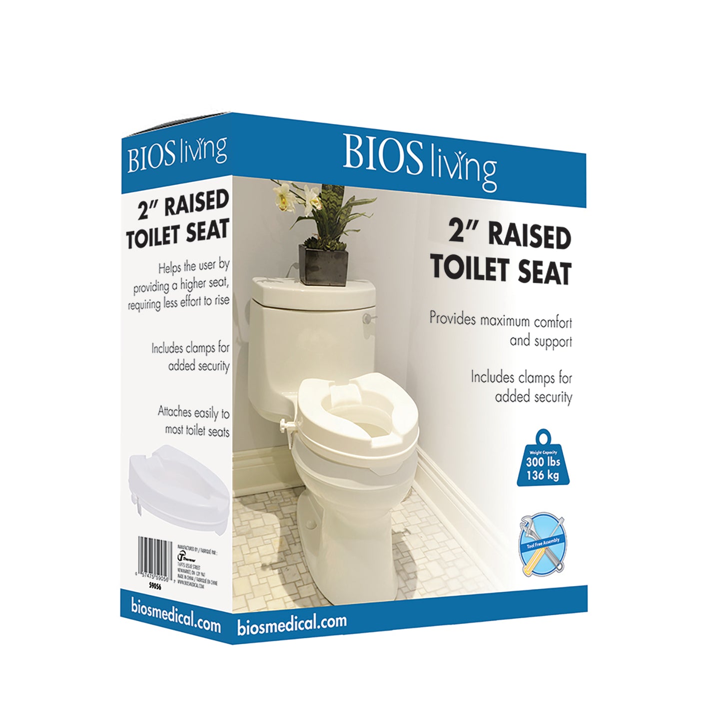 Raised Toilet Seat (no lid)
