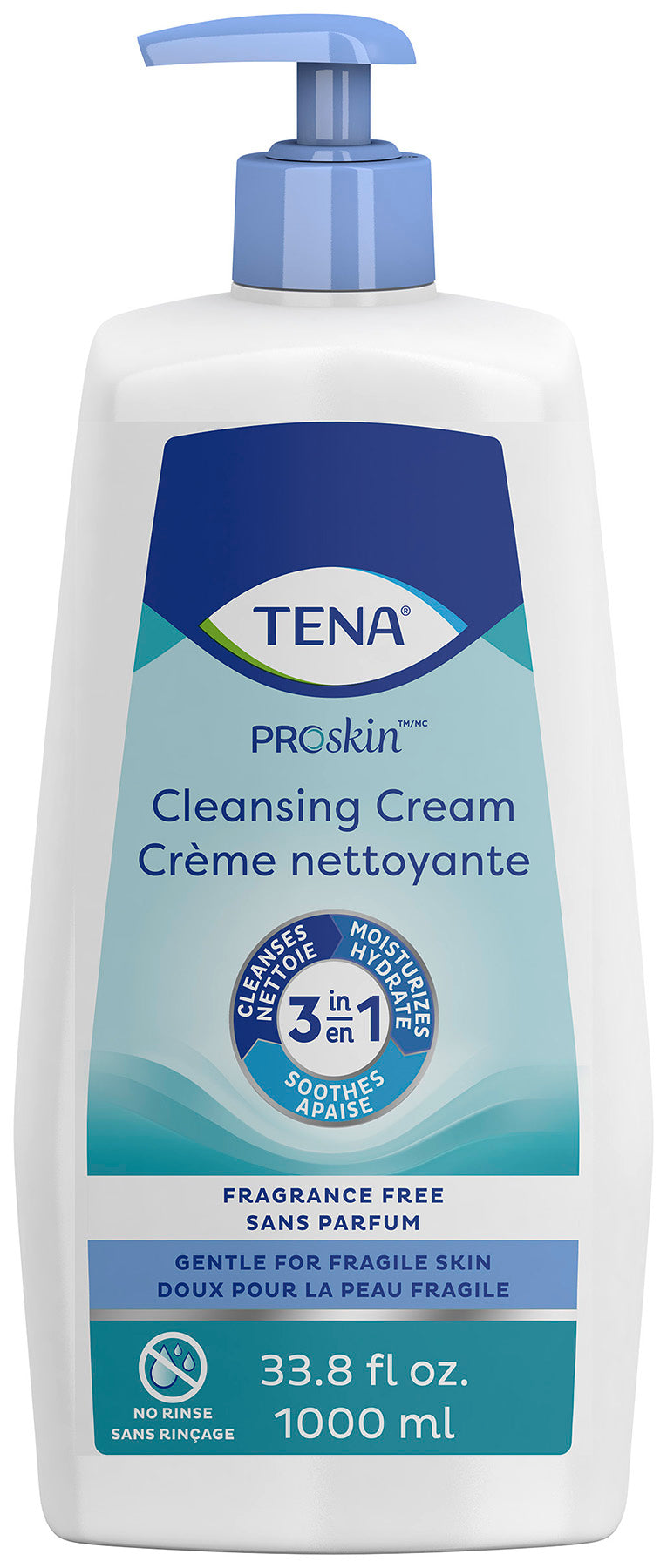 TENA ProSkin Cleansing Cream (1000mL Pump Bottle)