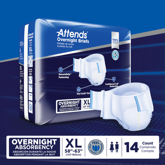 Attends® Overnight Briefs