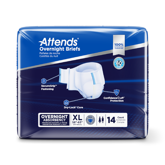Attends® Overnight Briefs