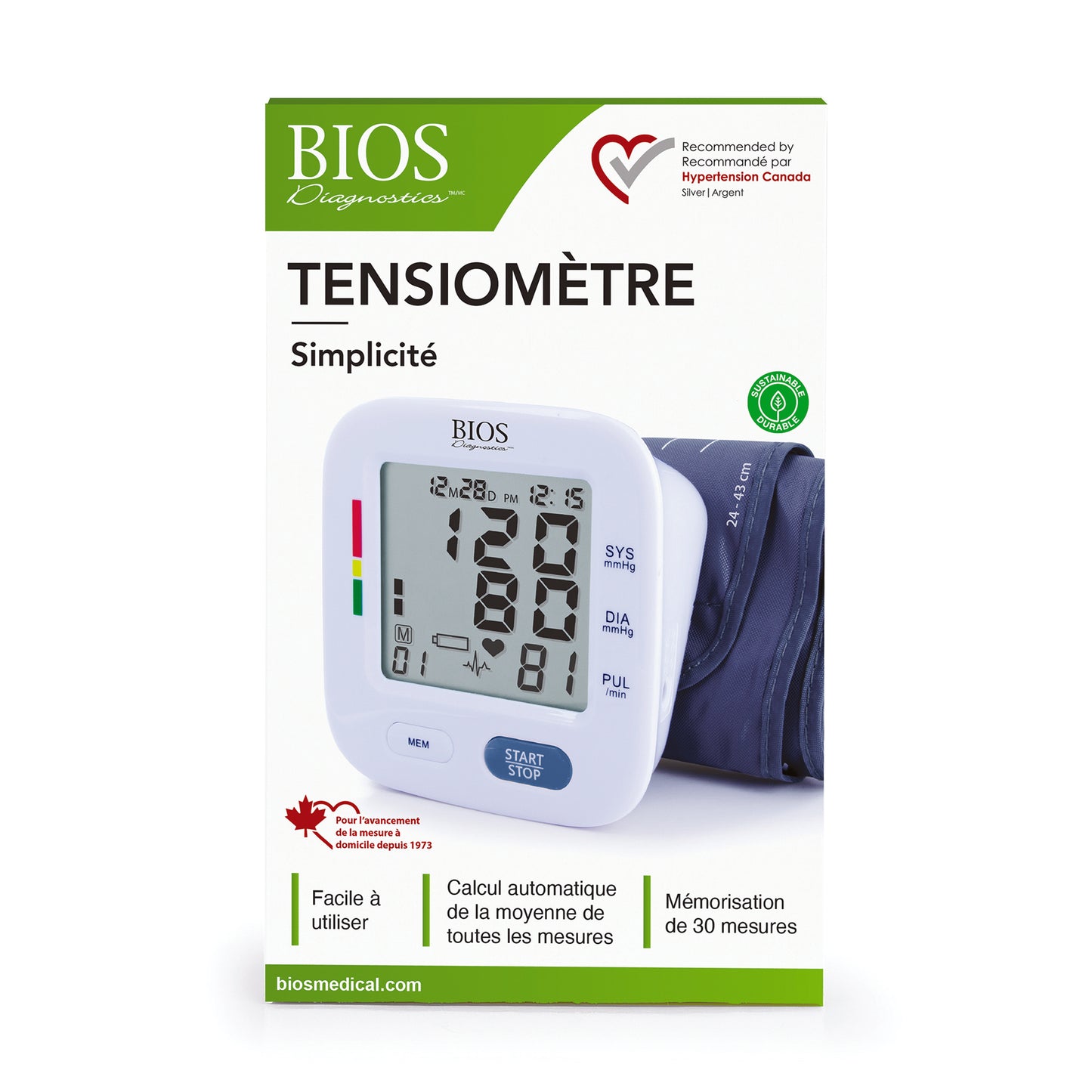 BIOS Blood Pressure Monitor (Simplicity)