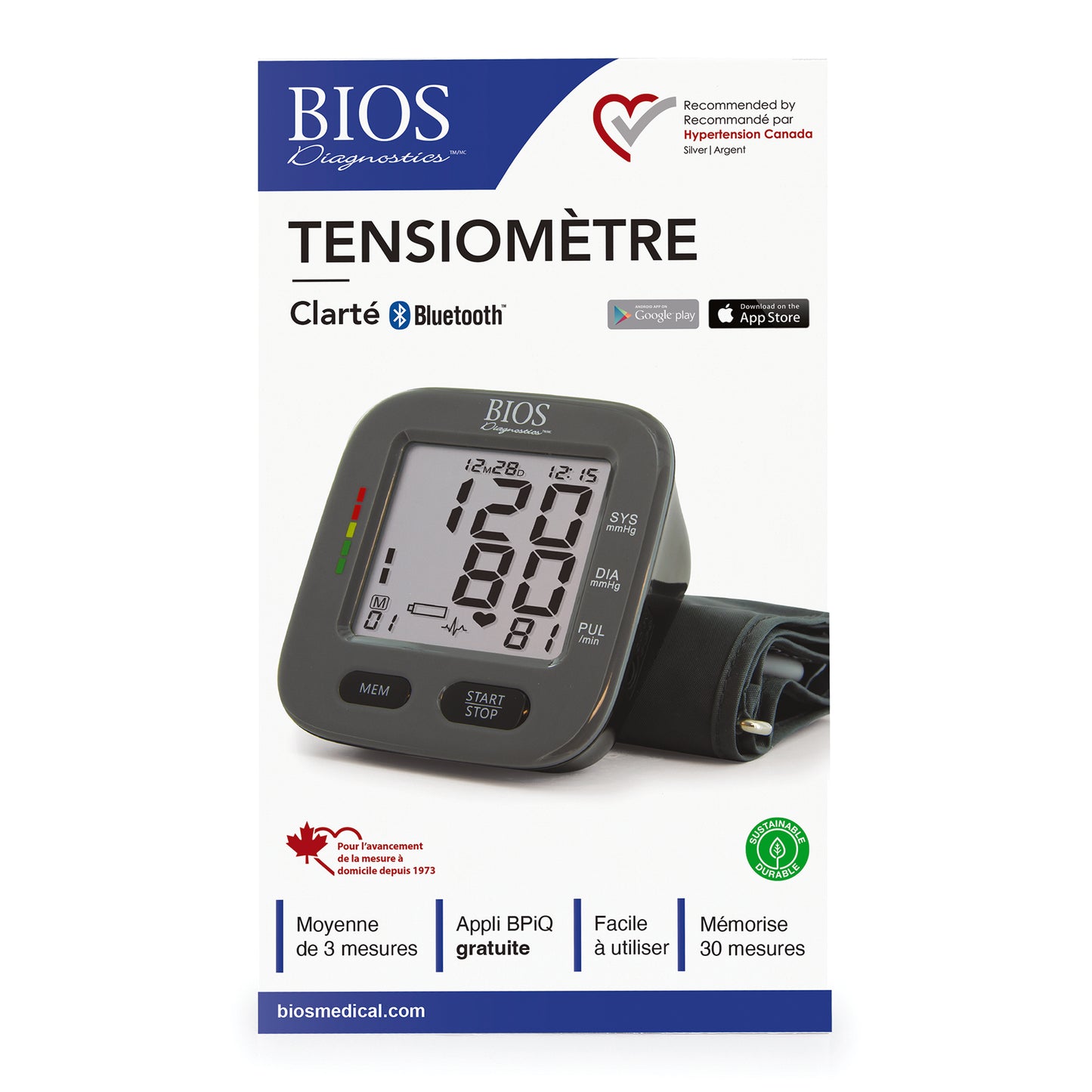 BIOS Blood Pressure Monitor (Clarity)