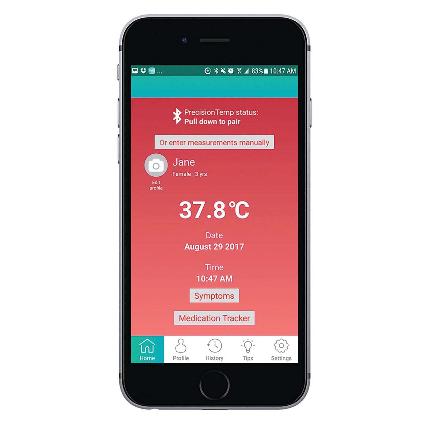 Ear Thermometer with Bluetooth