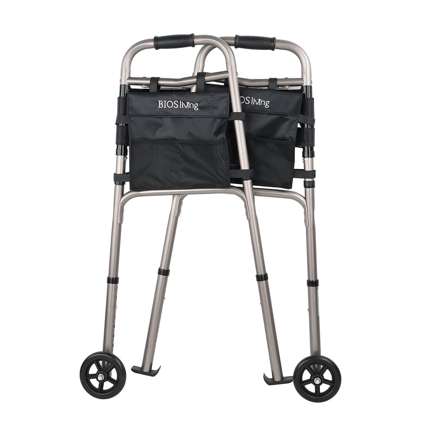 Deluxe Folding Walker with Wheels