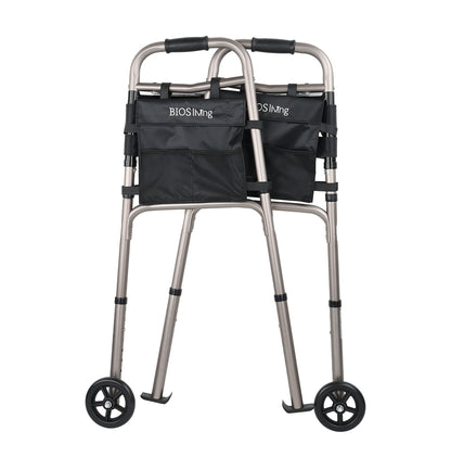 Deluxe Folding Walker with Wheels