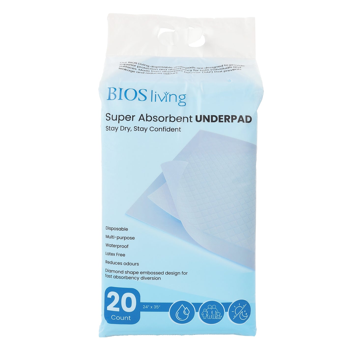 BIOS Disposable Underpad (24" x 36")