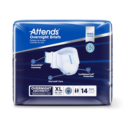 Attends® Overnight Briefs