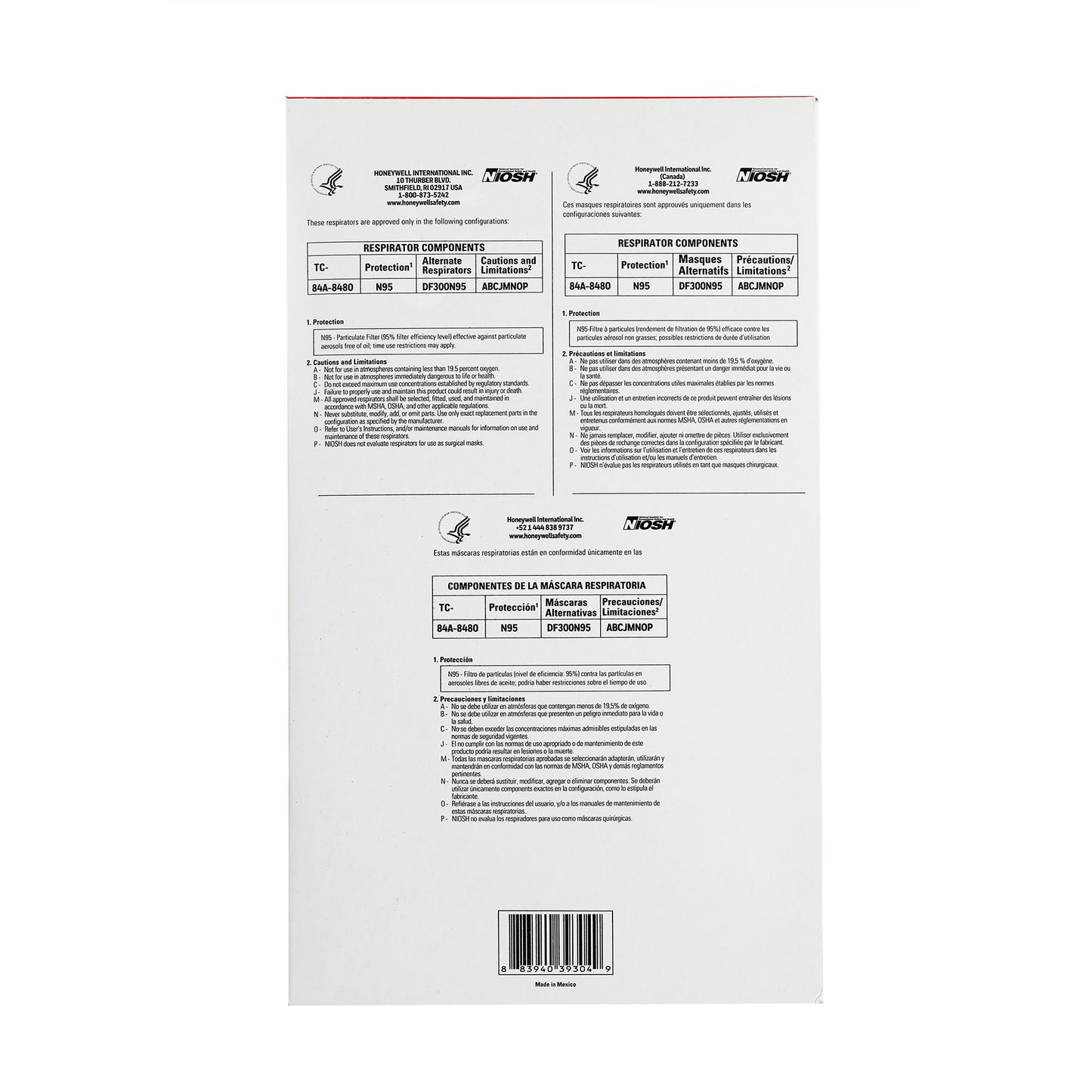 Honeywell DF300 N95 Masks