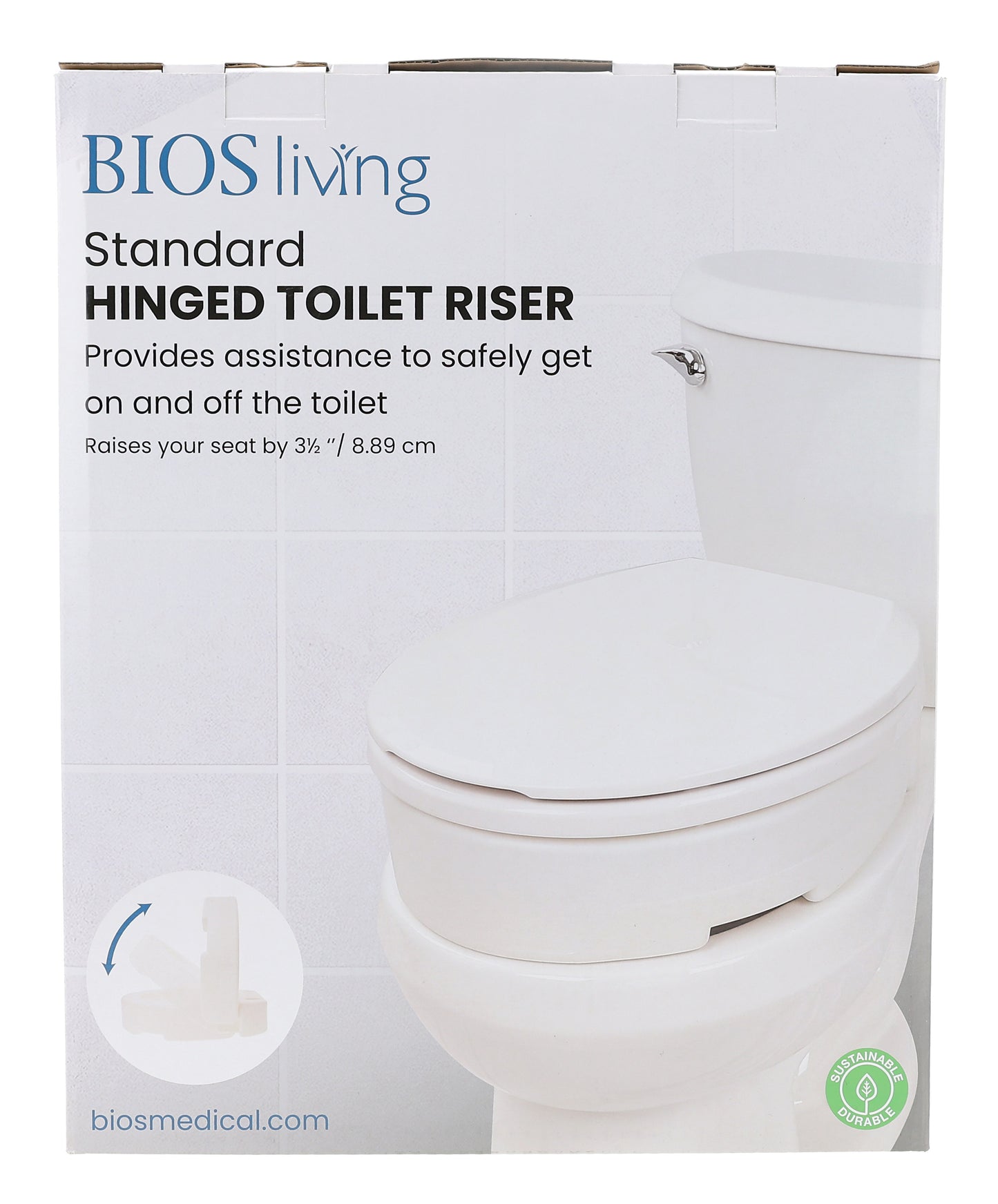 Hinged Elevated Toilet Seat