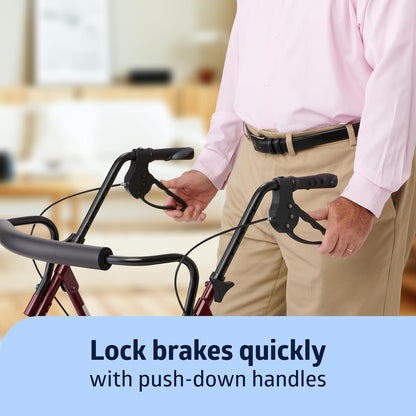 Medline Heavy-Duty Bariatric Rollator 8"